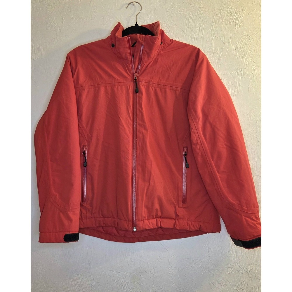 Lands End Softshell Aquacheck Jacket Women S Quilted Lined Outdoor Winter Ski